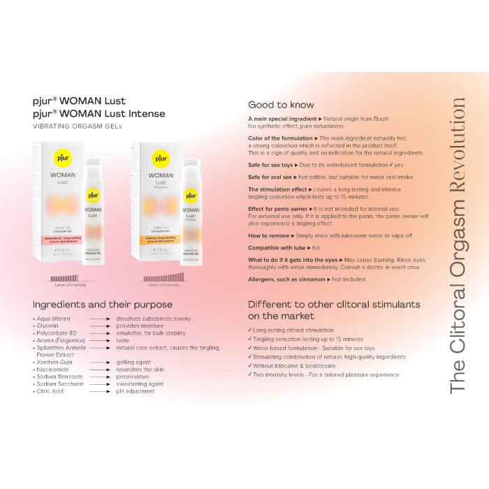 Lust vibrating Stimulating Gel