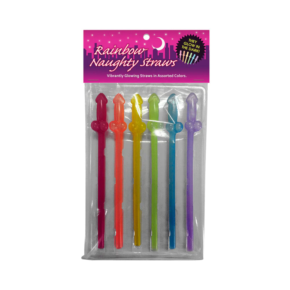 Rainbow Naughty Straws