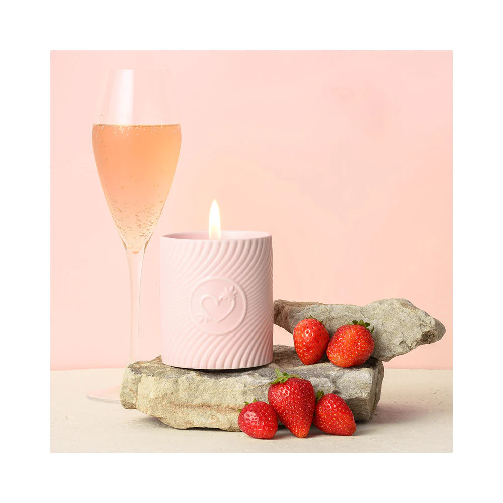 Strawberries & Champagne Massage Candle