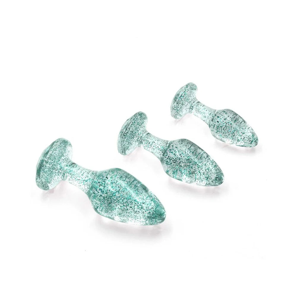 Glitter Gem Butt Plug Set