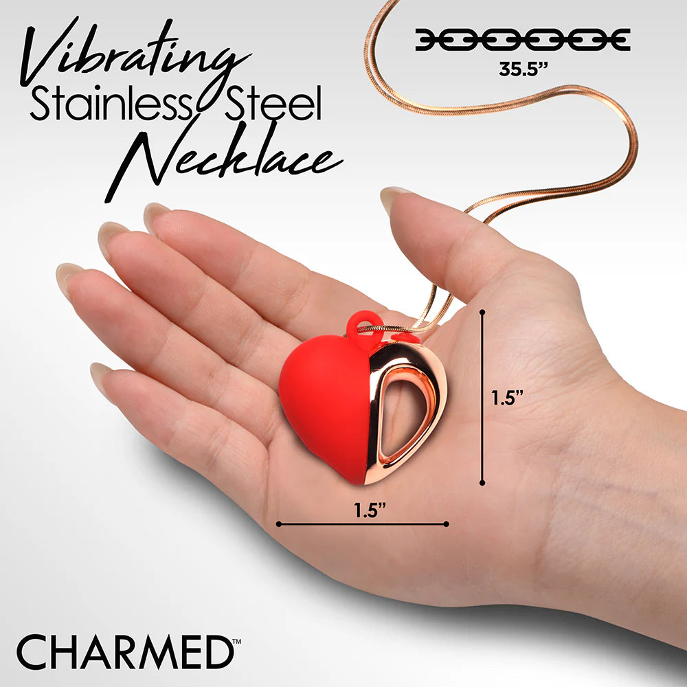 Charmed Vibrating Heart Necklace