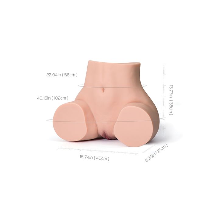 Peach Realistic Butt w/Vagina Doll Torso