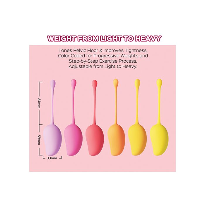 Mango 6 Weighted Kegel Ball Exercise Set