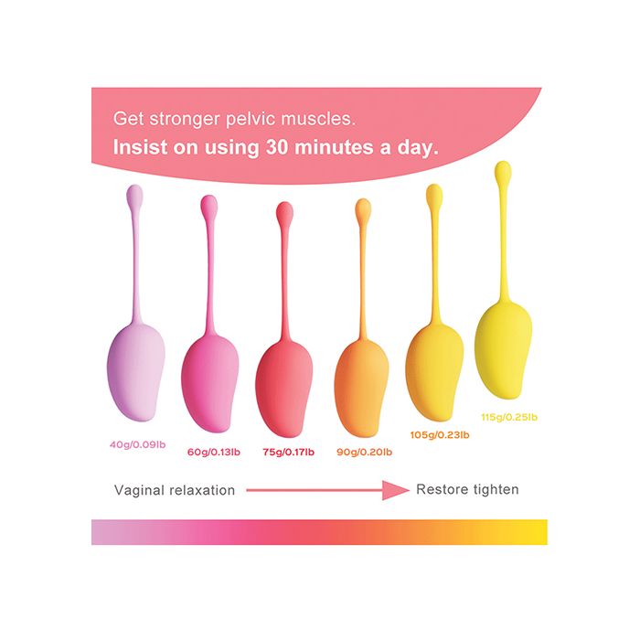 Mango 6 Weighted Kegel Ball Exercise Set