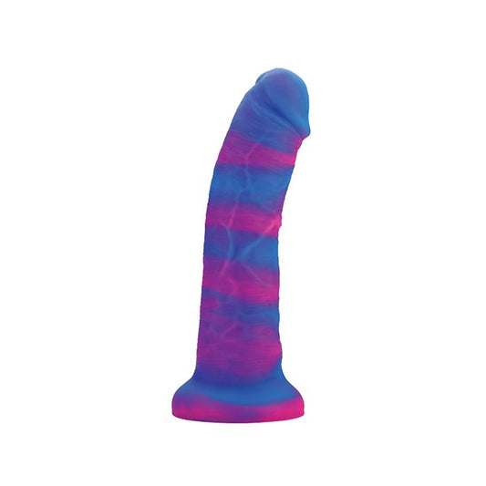 Rainbow 8" Dildo w/Suction Cup