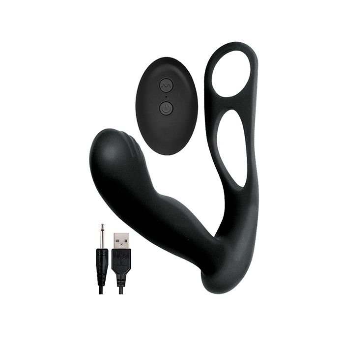 Prostate Massager w/Scrotum & C-ring