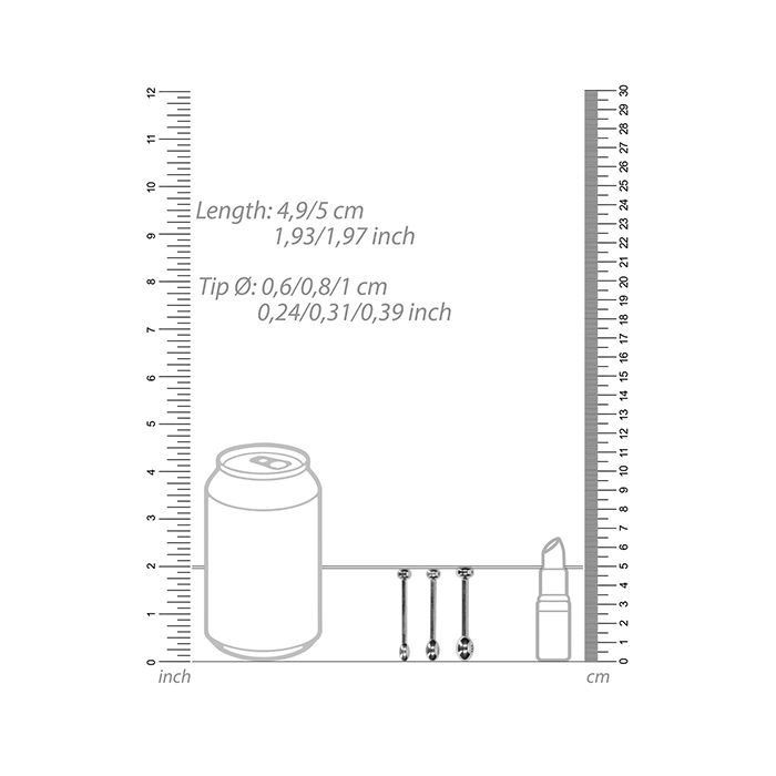 Urethral Sounding Metal Plug Set