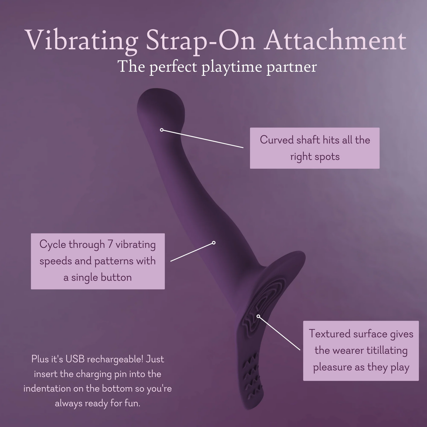 Harness & Vibrating Strap-On