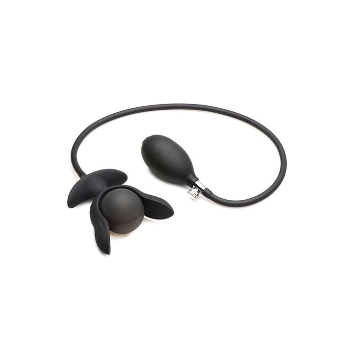 Dark Pearl Inflatable Vibrating Plug w/Remote Control