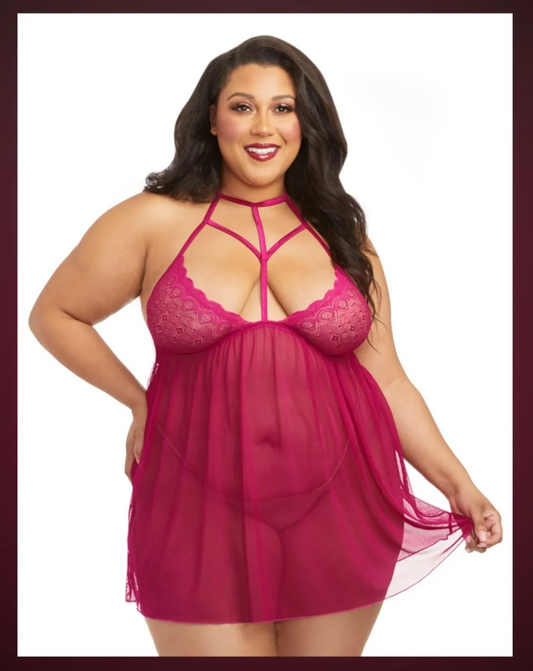 Strappy Lace Babydoll