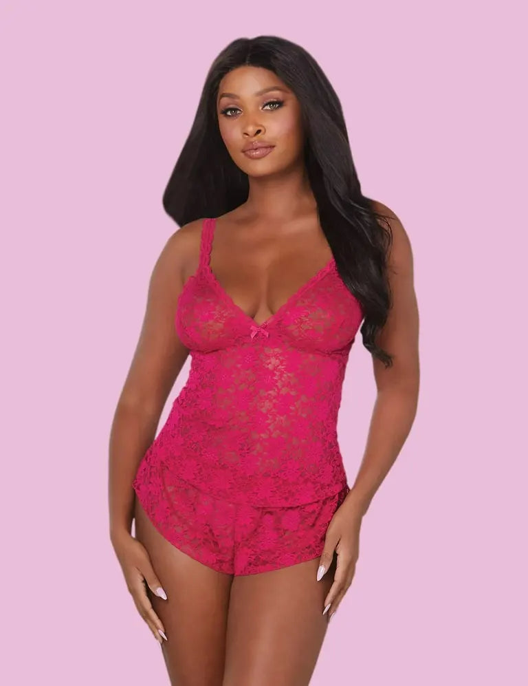 Lacey Magenta Cami & Shorts - Medium