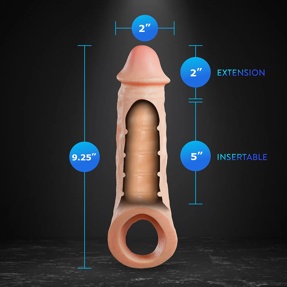 Intrepid 2 in. Silicone Penis Xtender