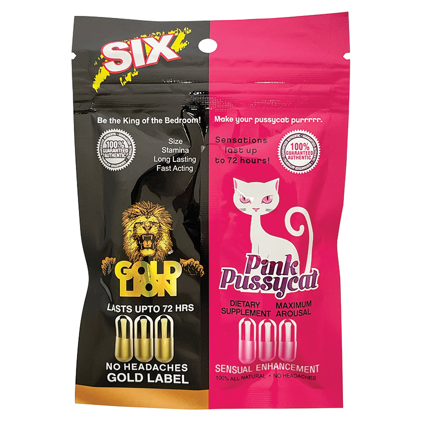 His & Hers Pink Pussycat/Gold Lion