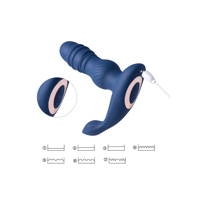 Jaden Thrusting Prostate Massager W/Remote