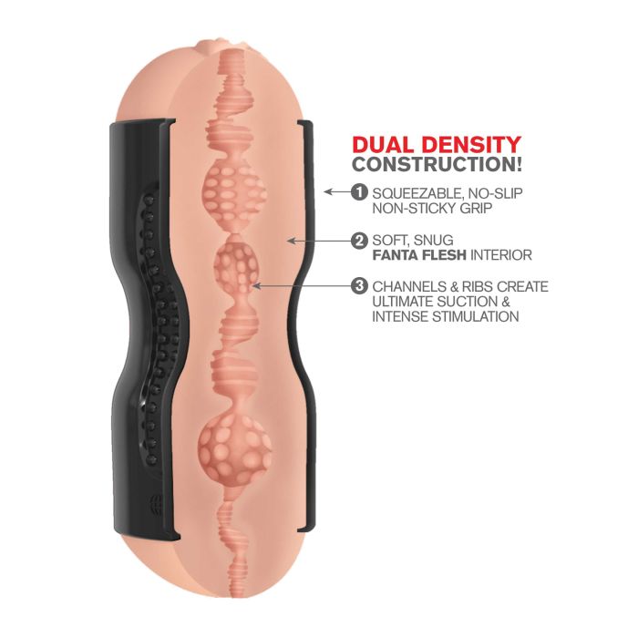 Tight Grip Dual Density Squeezable Stroker