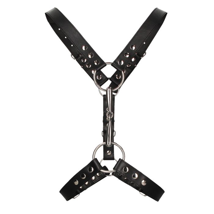 Uomo Men's Harness w/Metal Bit