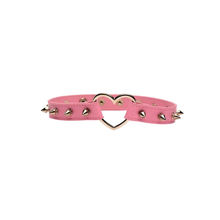 Spiked Heart Choker