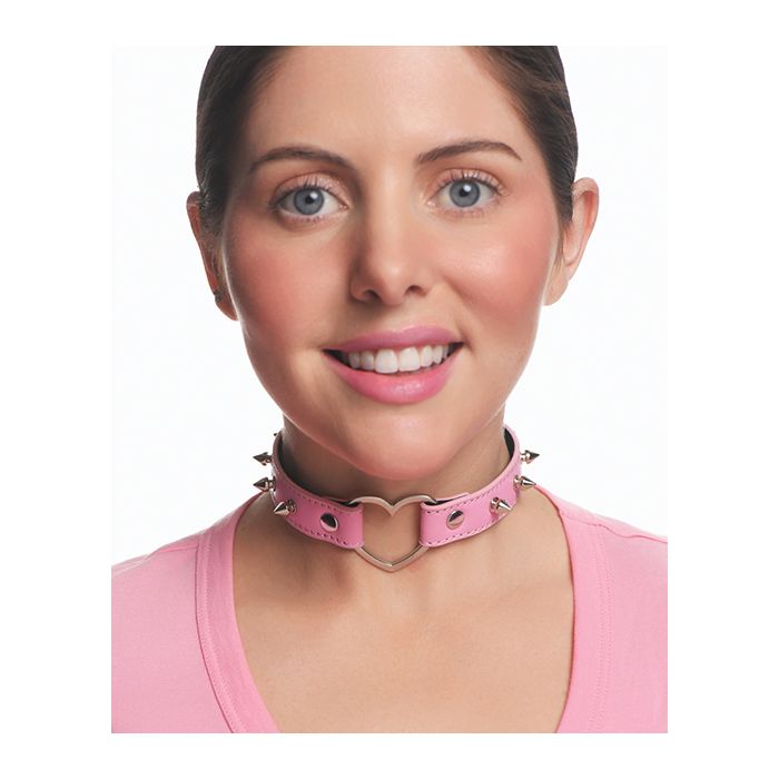 Spiked Heart Choker
