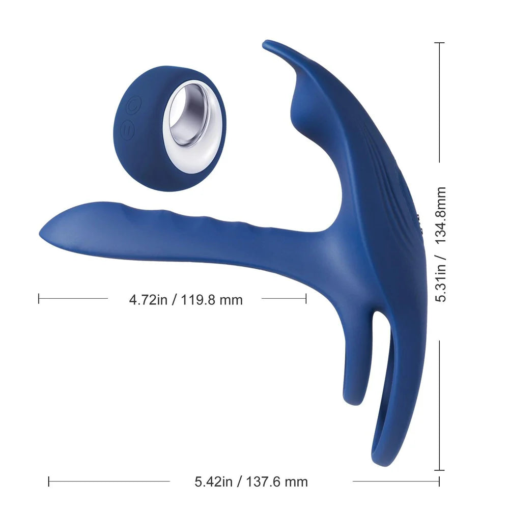 Blue Fox Vibrating Girth Enhancer Penis Sleeve