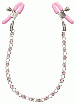 Crystal Chain Nipple Clamps