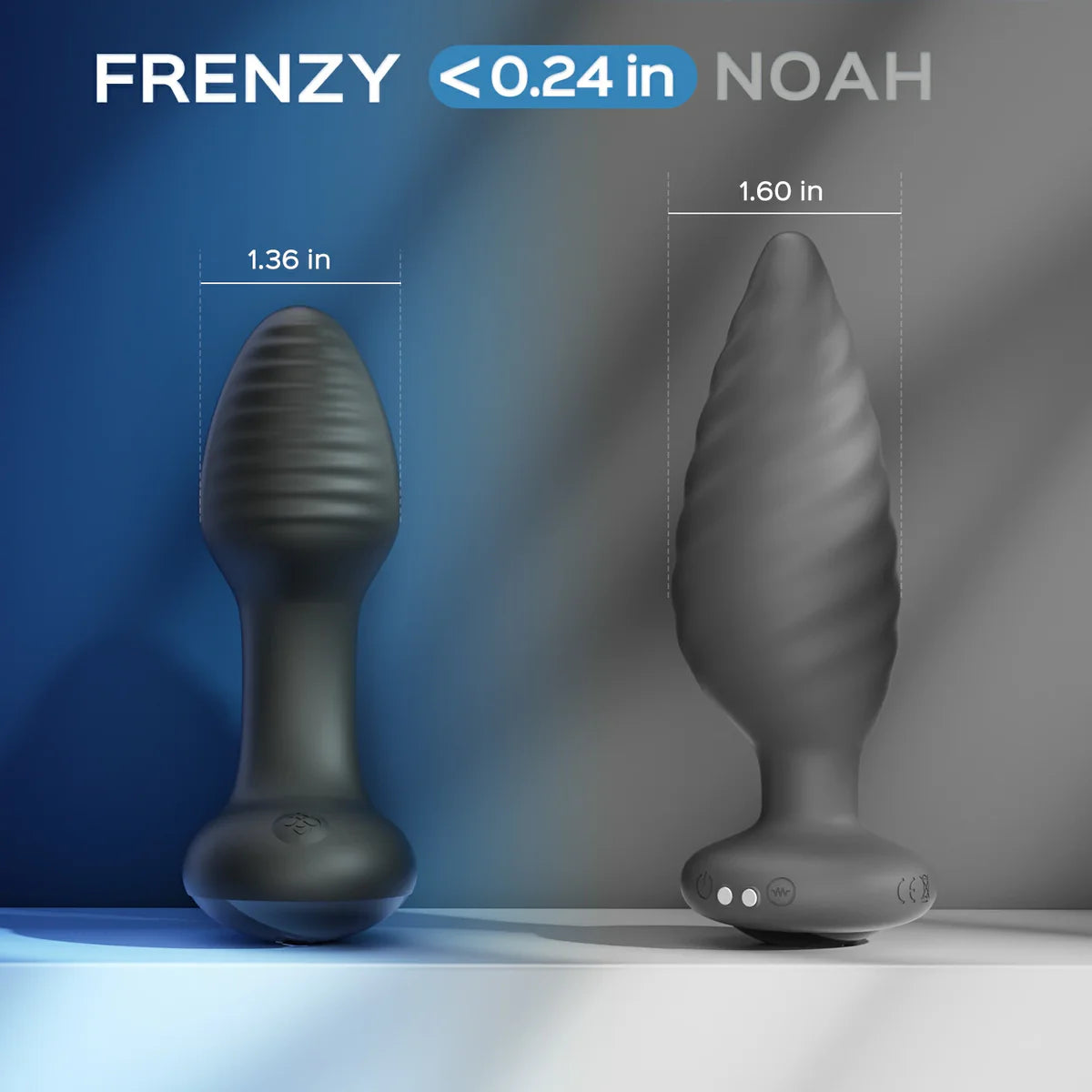 Frenzy Pressure Sensing App-Controlled Rotating Butt Plug